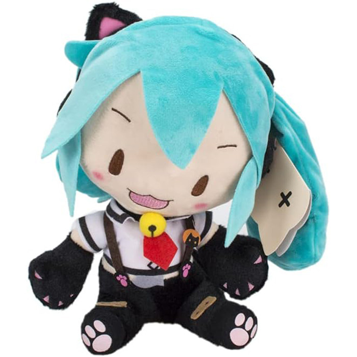 Hatsune Miku Cosplay Cat Plush Toy 25cm 9.8inches