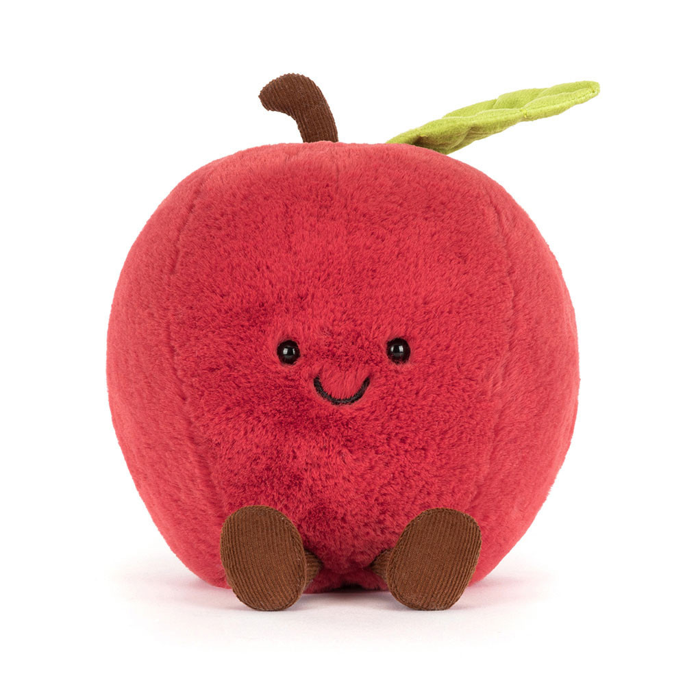 Jellycat Amuseables Apple Soft Stuffed Plush 16cm 6.3inches