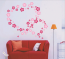 Flower Hearts Wall Decal Sticker