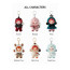 Skullpanda Winter Series Figures Pop Mart Box of 6 Blind Boxes