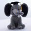 Graduation Elephant Soft Stuffed Plush 25cm 10inches Grey