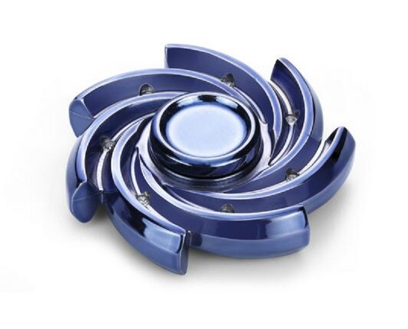 Windmill Hurricane Unique Shape Long Spin Fidget Spinner