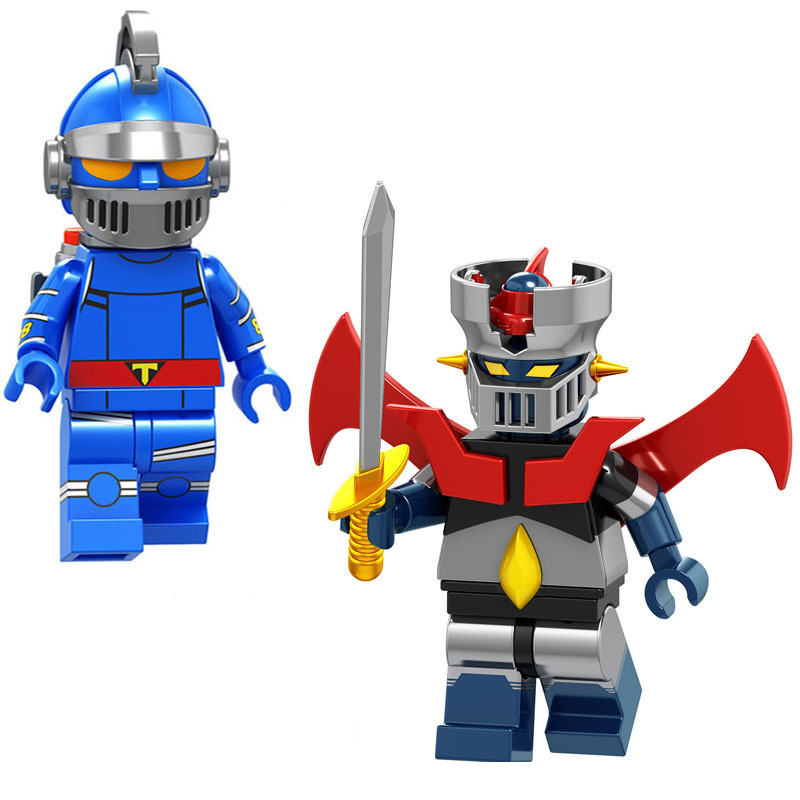 Mazinger Z And Messenger of the Sun Tetsujin 28 Brick Minifigure Custom Set 2 Pcs