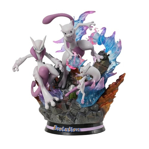Mew Mewtwo Mega Mewtwo X From Pokemon Deluxe Figure Statue