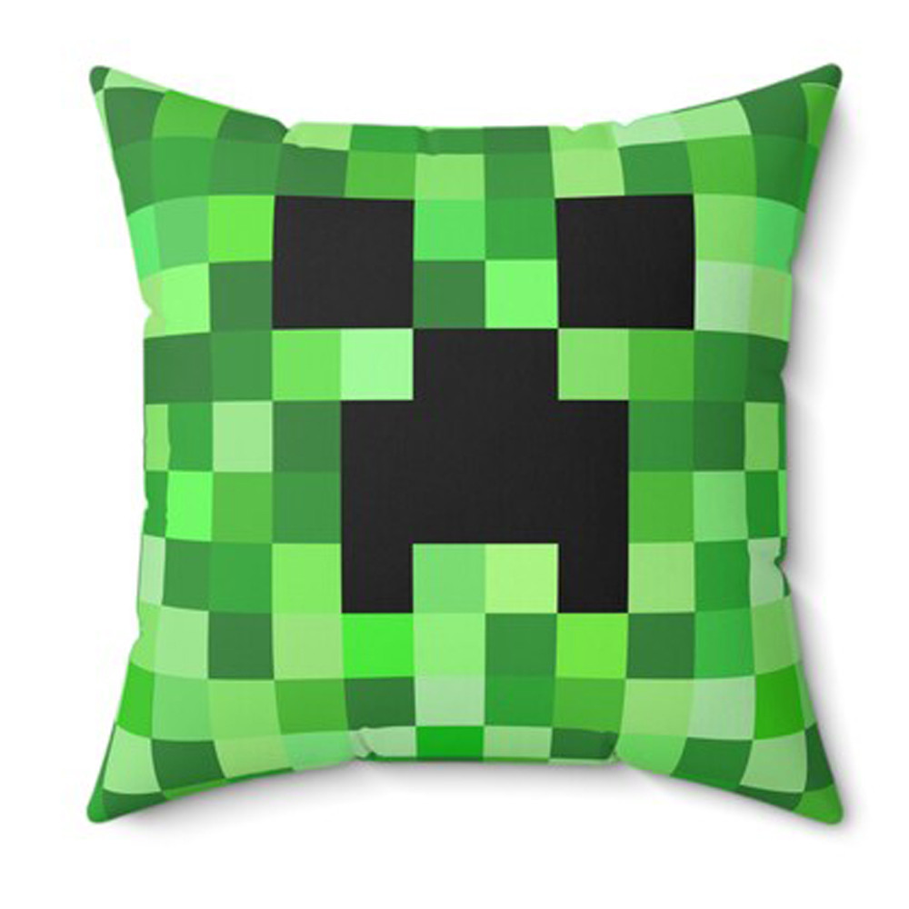Minecraft Creeper Soft Stuffed Plush Pillow Multiple Sizes