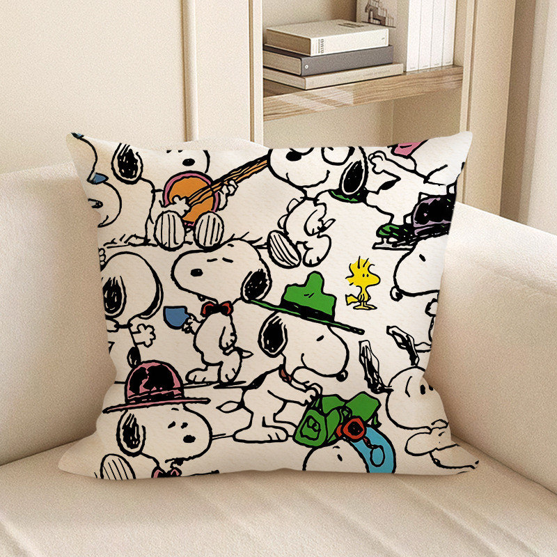 Snoopy Collage Soft Stuffed Plush Pillow Multiple Sizes