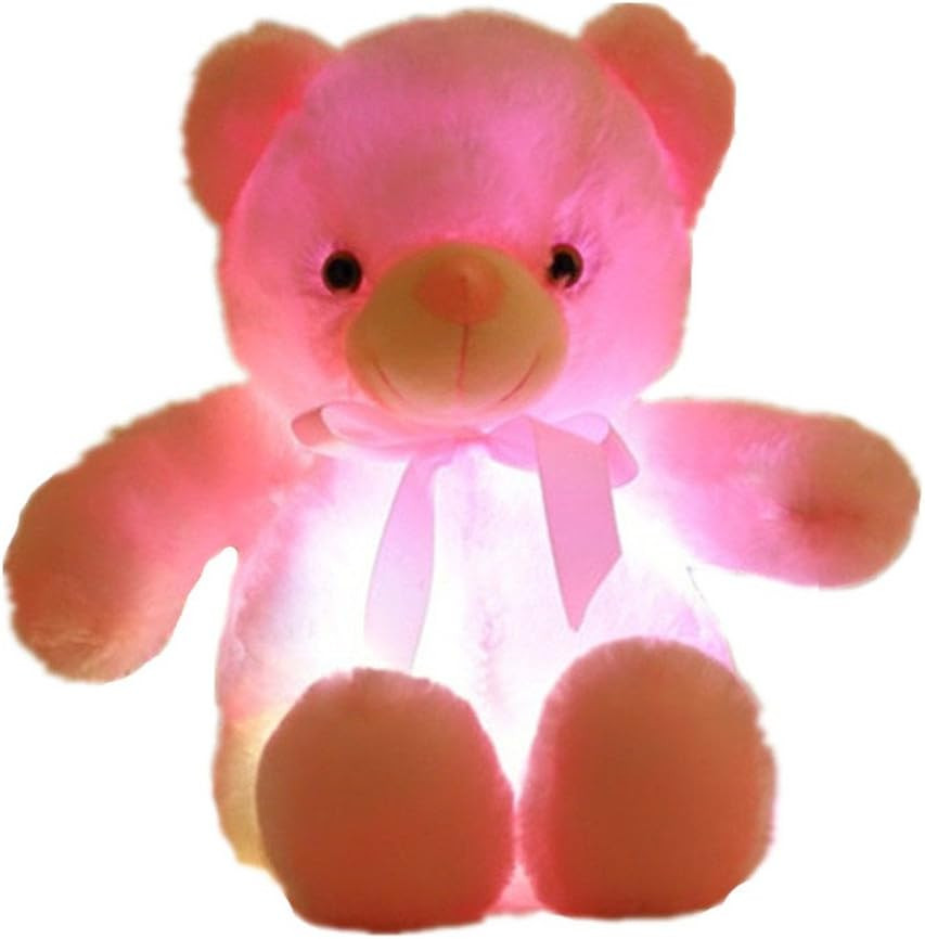 Pink Glowing Teddy Bear Plush Toy 30cm 11.8inches
