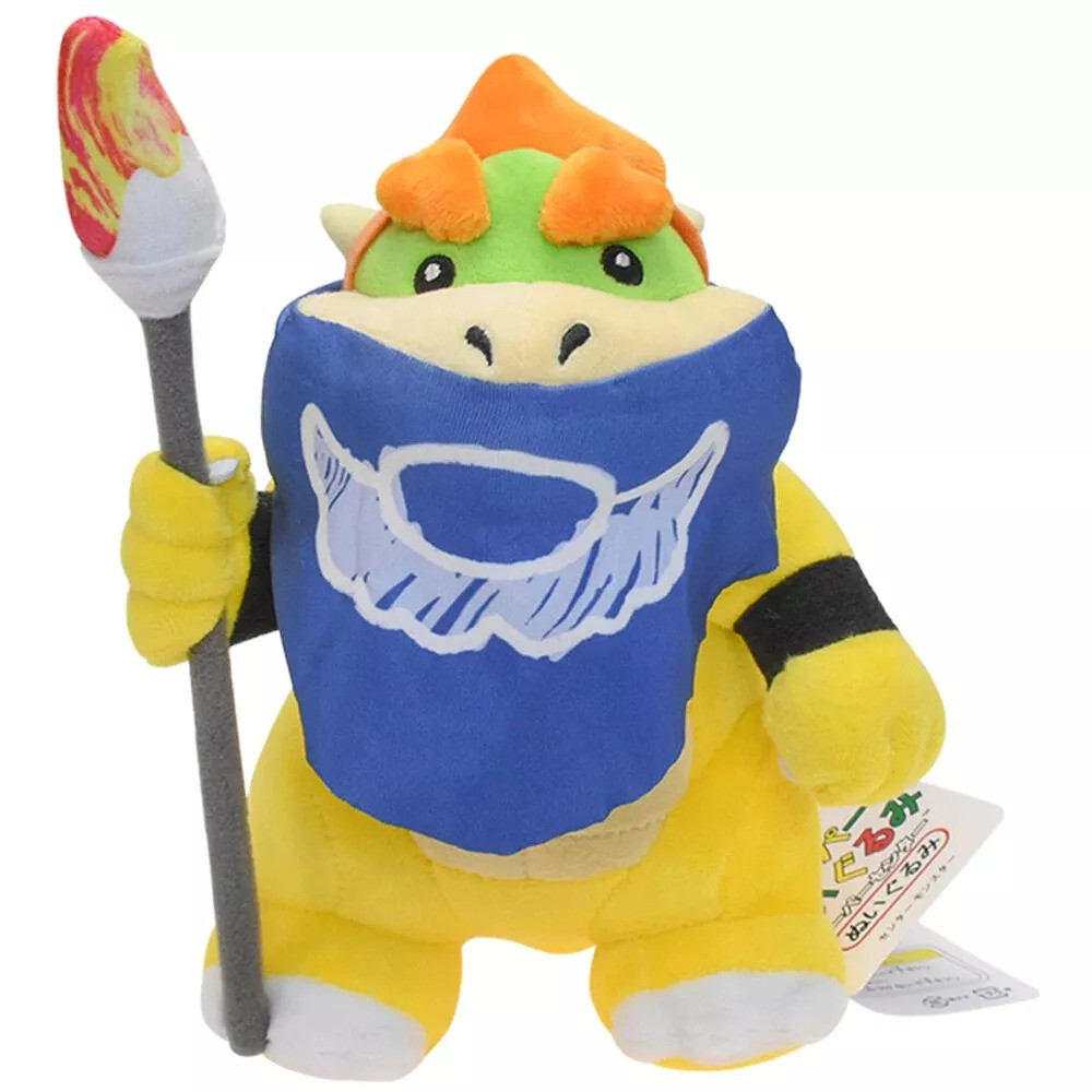 Super Mario Bros Sunshine Bowser Jr Brush Soft Stuffed Plush 22cm 8.66inches
