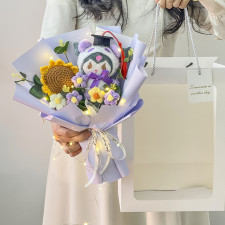 Kuromi Graduation Plush Bouquet 35cm 13.78inches