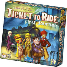 Ticket to Ride First Journey: Trains Network and Route Building Children's Board Game