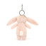 Jellycat Blossom Blush Bunny Bag Charm 17cm 6.69inches