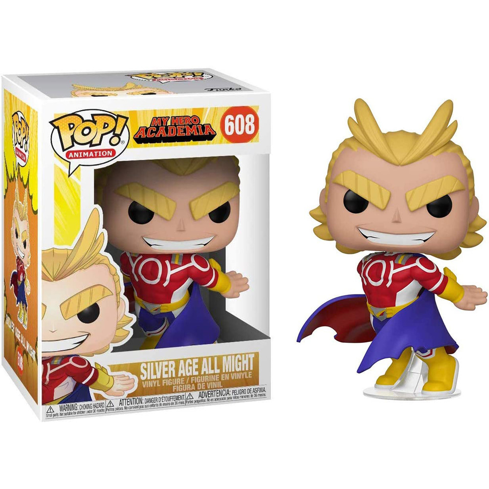 Funko Pop My Hero Academia All Might Silver Age Metallic #608 Vinyl Figure