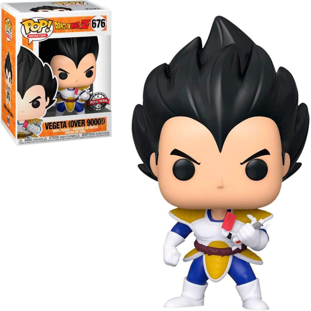 Funko Pop Dragon Ball Z Vegeta (Over 9000) #676 Vinyl Figure