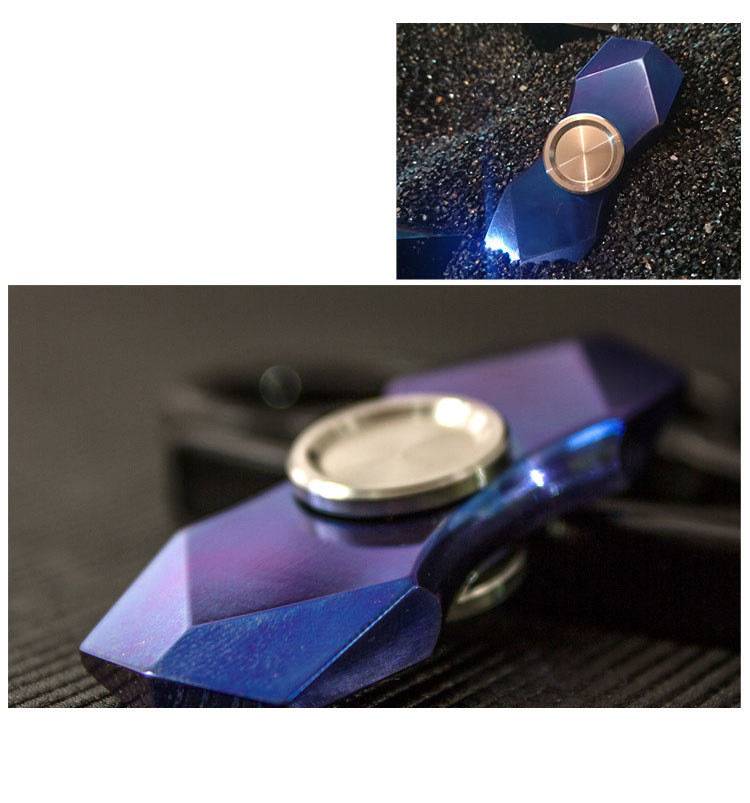 Metal Diamond Block Shape Fidget Spinner