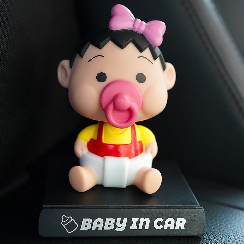 Baby Chibi Maruko-chan Shaking Head Figure Car Decoration Accessories