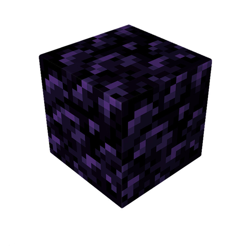 Minecraft Magnetic Obsidian Blocks Kit Toy 3 Pcs Set