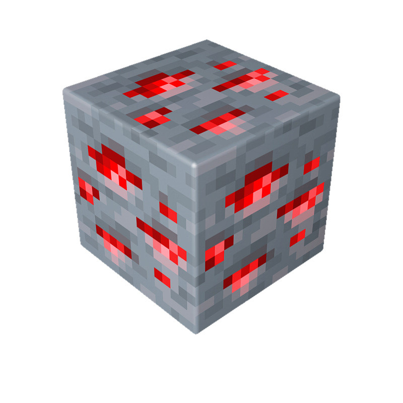 Minecraft Magnetic Redstone Ore Blocks Kit Toy 3 Pcs Set
