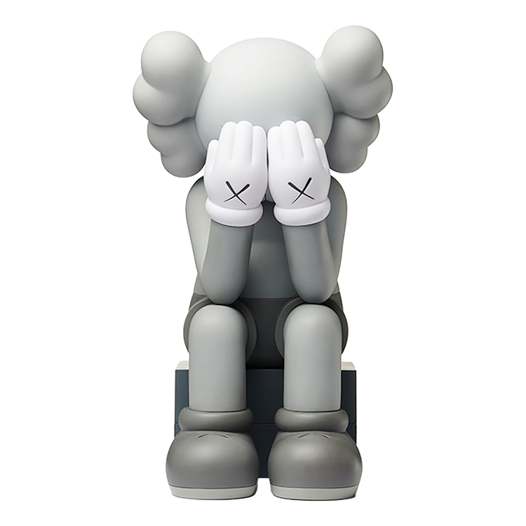 KAWS Passing Through Companion Vinyl Figure 28cm 11.02inches Grey