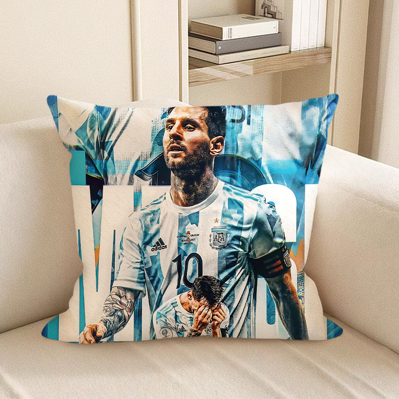 Lionel Messi Portait Soft Stuffed Plush Pillow Multiple Sizes