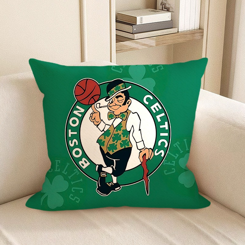 Boston Celtics NBA Team Logo Soft Stuffed Plush Pillow Multiple Sizes
