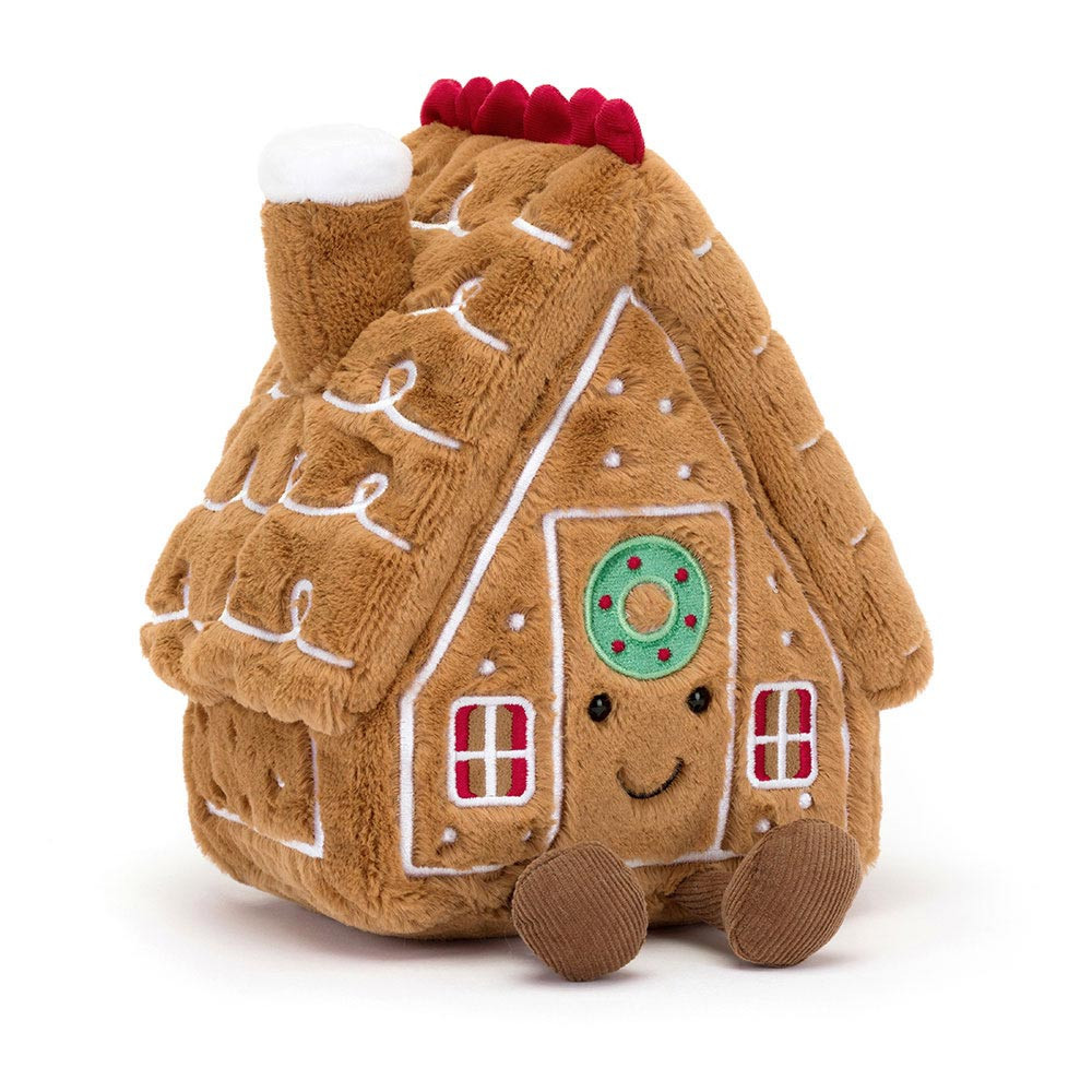 Jellycat Amuseables Gingerbread House Soft Stuffed Plush 18cm 7.08inches