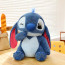 Disney Stitch Poking Face Blue Soft Stuffed Plush Multiple Sizes