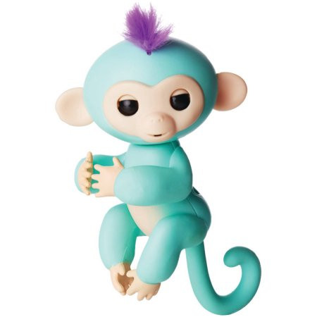 Finger Monkey - Interactive Baby Monkey Zoe Turquoise