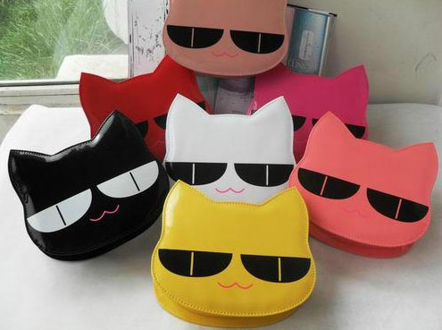 Cute Cat 3D Vinyl Purse
