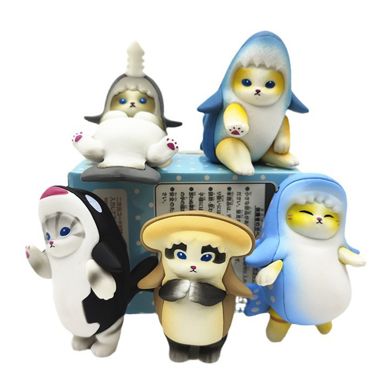 Mofusand Shark Figure Set 5 Pcs