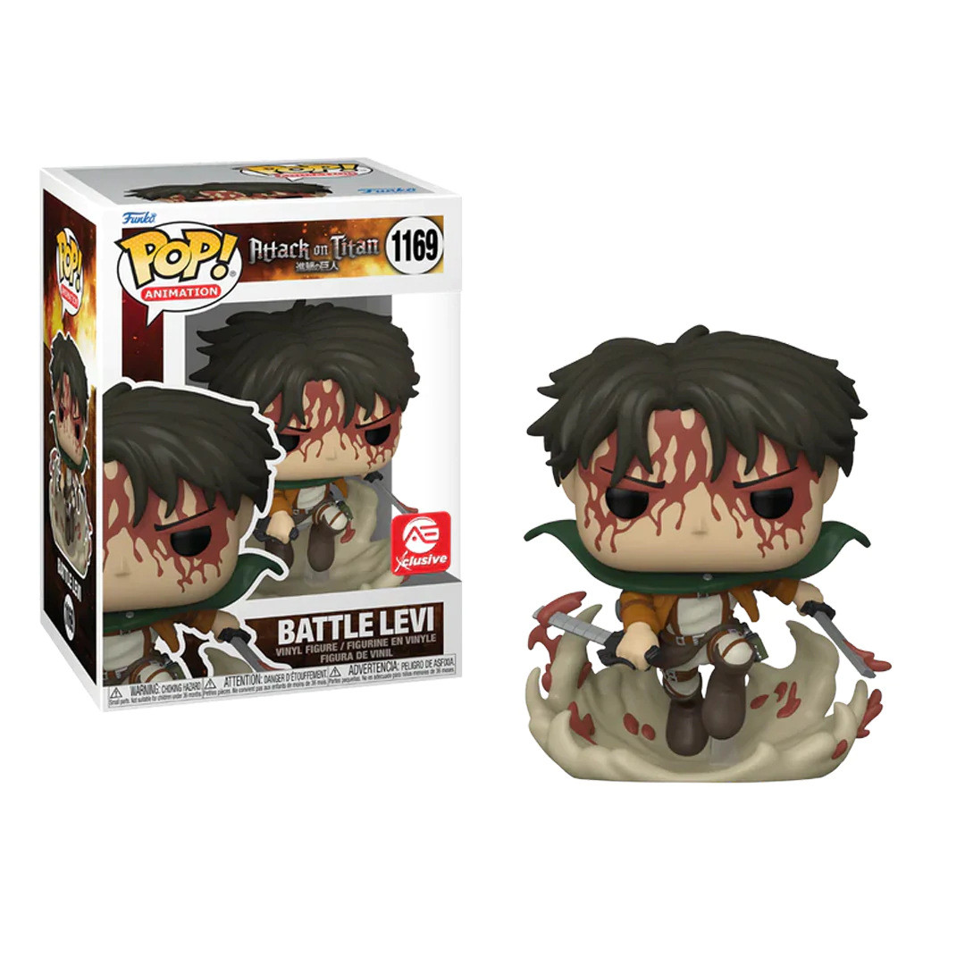 Funko Pop Battle Levi AE Exclusive #1169 Vinyl Figure