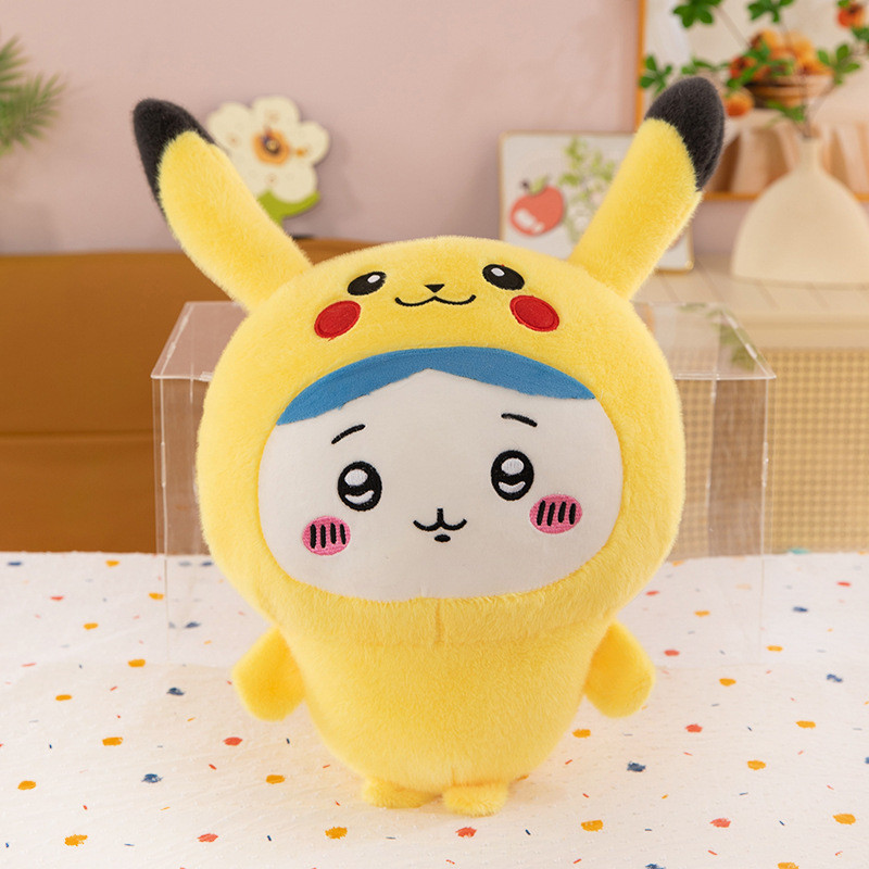 Chiikawa Wearing Pikachu Costume Soft Stuffed Plush Multiple Sizes
