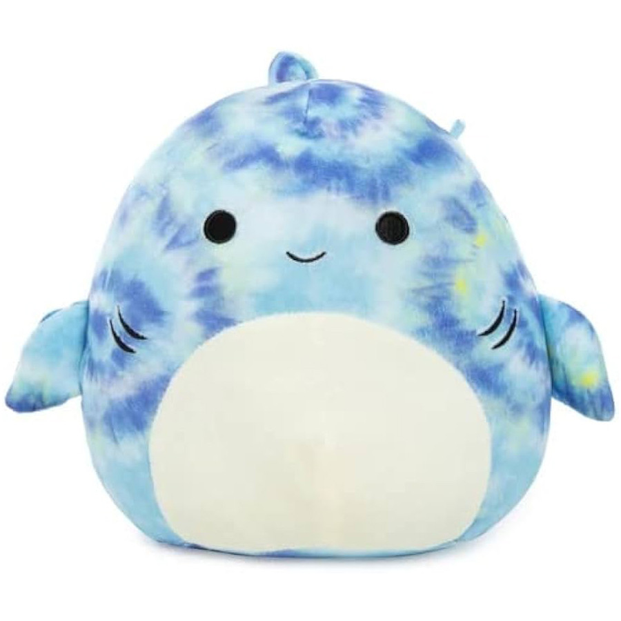 Squishmallows Luther the Tie Dye Tiger Shark Plush Toy 20cm 7.87inches