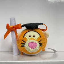 Winnie The Pooh Tigger Graduation Mini Soft Stuffed Plush 8cm 3.15inches