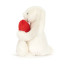 Jellycat Amuseables Bashful Red Love Heart Bunny Medium Soft Stuffed Plush Valentine's Day - 31cm