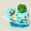Pokemon Bulbasaur Squirtle Slide Figure Statue