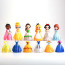 Disney Princess Dress Up Changeable Figure Set 12 Pcs