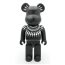 Bearbrick x Neil Barrett Black Lightning 400% Figure 28cm 11.02inches