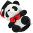 Graduation Panda Bear With Bow Tie Soft Stuffed Plush Red 26cm 10.24inches