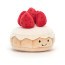 Jellycat Pretty Patisserie Tarte Aux Fraises Soft Stuffed Plush 9cm 3.54inches