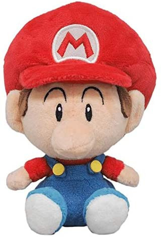 Little Buddy Super Mario All Star Collection Baby Mario Plush 6 Inches
