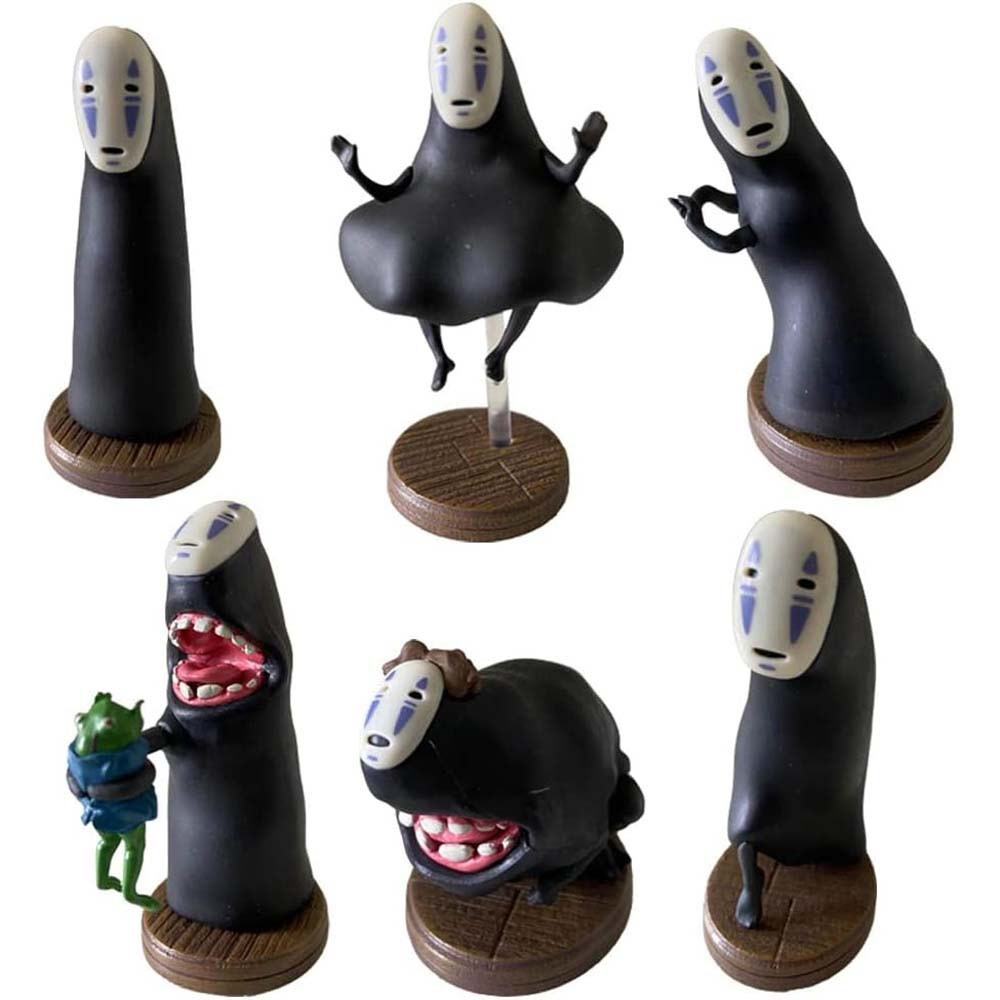 Spirited Away Kaonashi Figure Set 6 Pcs