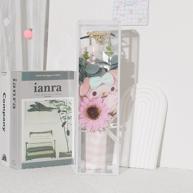 My Melody Sanrio Sunflower Bouquet Mother's Day Graduation Gift In Clear Box 32cm 12.6inches