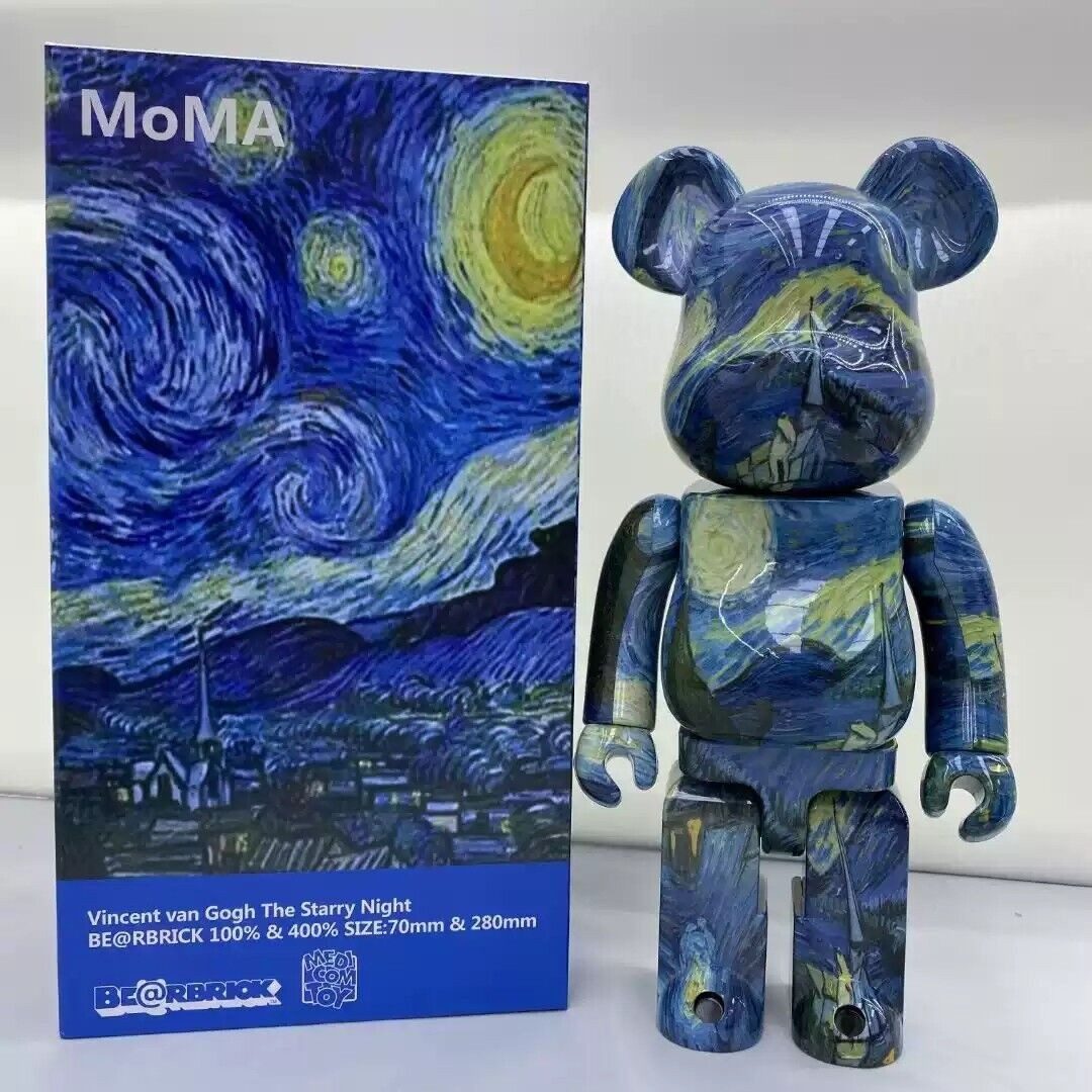 Bearbrick MoMa Vincent van Gogh The Starry Night 400% Figure 28cm 11.02inches