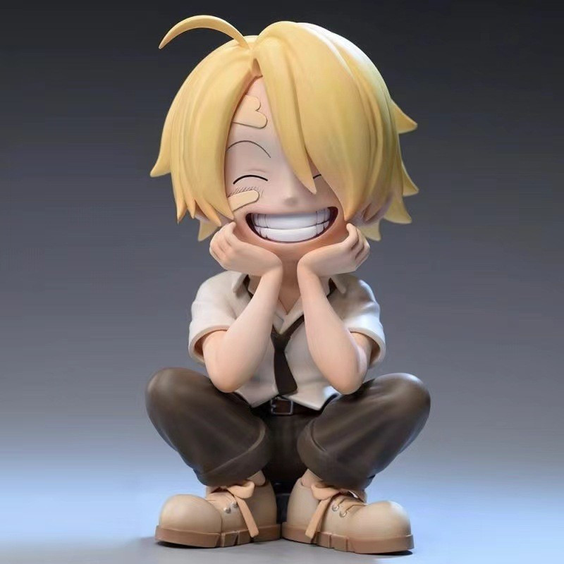 One Piece Sanji Smiling Q Version Figure Statue 13cm 5.1inches