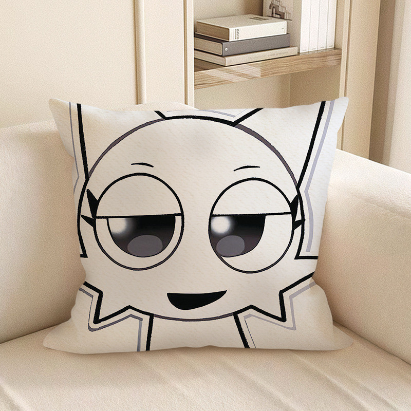 Sprunki Incredibox White Wenda Soft Stuffed Plush Pillow Multiple Sizes