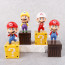 Super Mario Bros Mario With Question Mark Block Figure Set 4 Pcs
