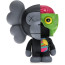 KAWS Bape Dissected Baby Milo Vinyl Figure 18cm 7.08inches Black