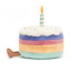 Jellycat Amuseables Rainbow Birthday Cake Soft Stuffed Plush 30cm 11.81inches