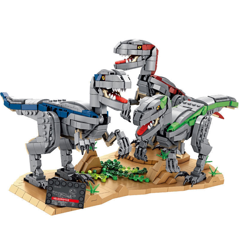Raptor From Jurassic World Swingable Custom Brick Building Kit