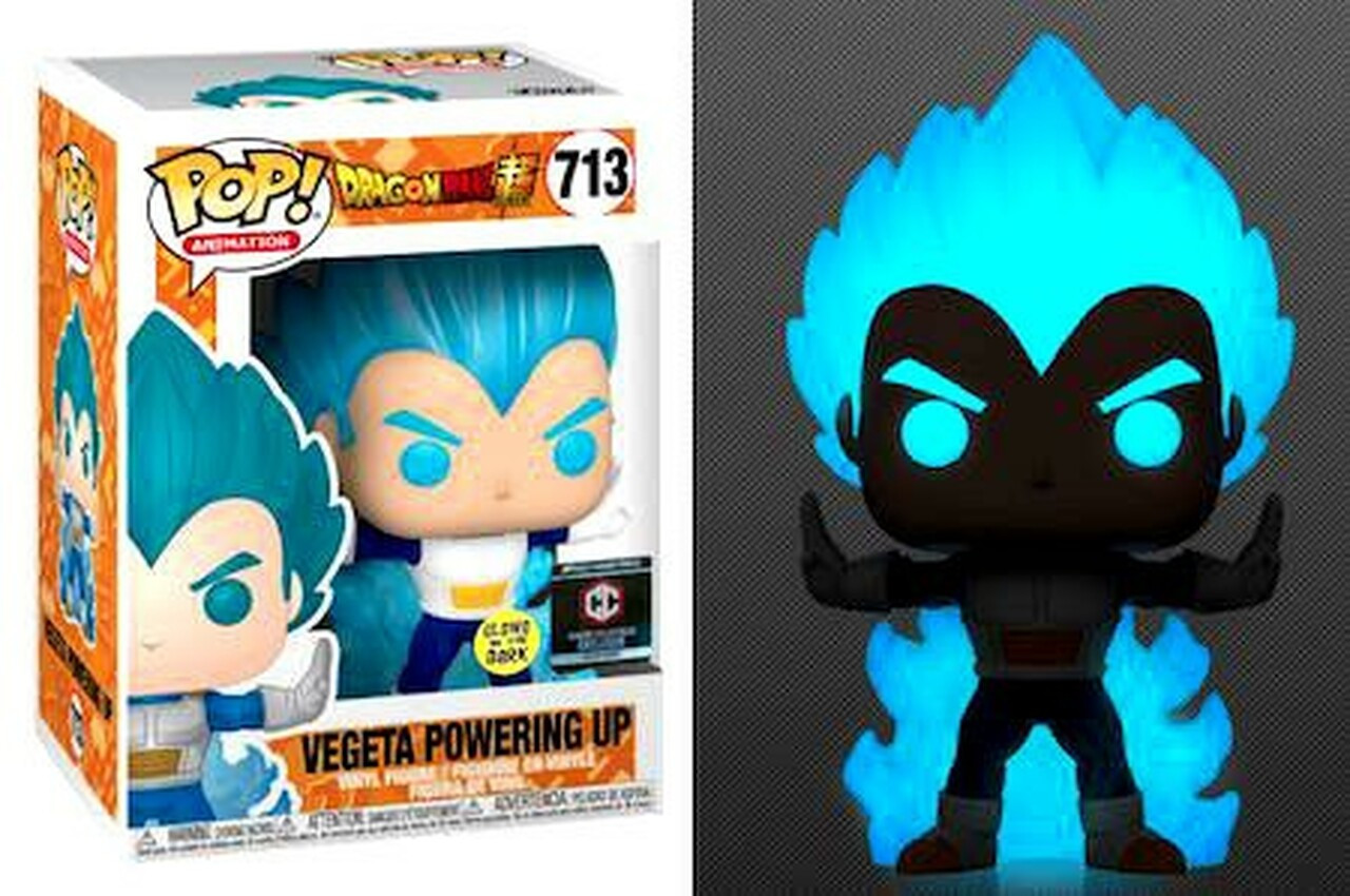 Funko Pop Vegeta Powering Up Glow in Dark #713 Vinyl Figure